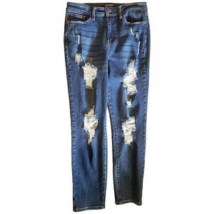 Judy Blue Distressed Blue Jeans Size 9 / 29